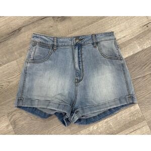 Kendall & Kylie Light Wash Denim Shorts